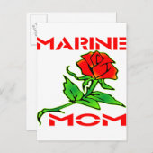 USMC Marine Mama Rose Postkarte (Vorne/Hinten)