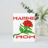 USMC Marine Mama Rose Postkarte (Stehend Vorderseite)