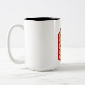 USMC Master Sergeant Dienstgradabzeichen Kaffeetas Zweifarbige Tasse (Links)