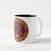 USMC Once a Drill Instructor Matte Black Ceramic C Zweifarbige Tasse (VorderseiteRechts)