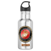 USMC pensionierte Wasser-Flasche Trinkflasche (Vorderseite)