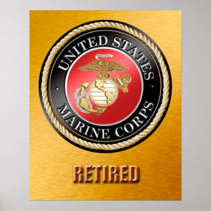 USMC pensioniertes Plakat