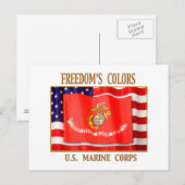 USMC Postkarte (Vorne/Hinten)