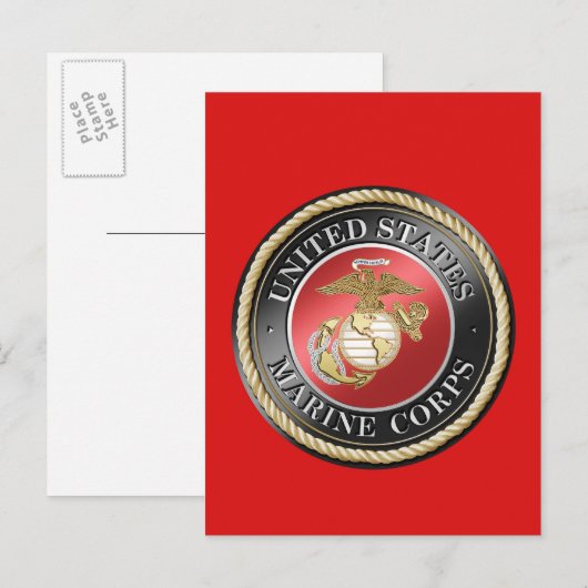 USMC Postkarte (Vorne/Hinten)