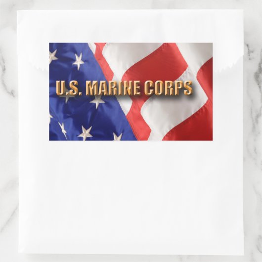 USMC Rectangle Stickers (Tasche)