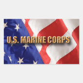 USMC Rectangle Stickers (Vorderseite)