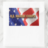 USMC Rectangle Stickers (Tasche)