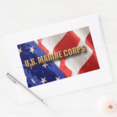USMC Rectangle Stickers (Umschlag)