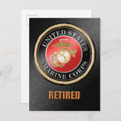 USMC Remüder Postkarte (Vorne/Hinten)
