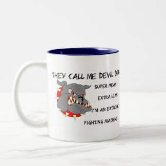 USMC rufen sie mich Teufel-Hund an Zweifarbige Tasse