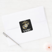 USMC [Schablone] Quadratischer Aufkleber (Umschlag)