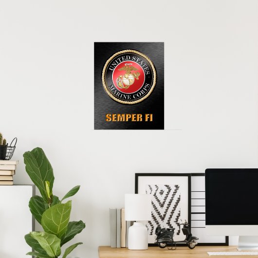 USMC Semper Fi Poster (Heimbüro)