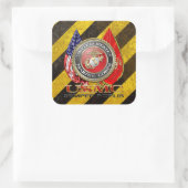 USMC Semper FI [Sonderausgabe] [3D] Quadratischer Aufkleber (Tasche)