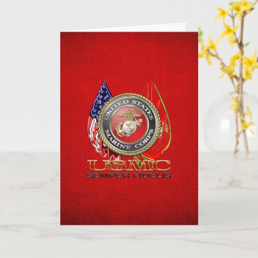 USMC Semper Fi [Special Edition] [3D] Karte (Gelbe Blume)