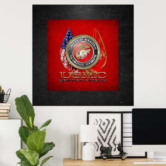 USMC Semper Fi [Special Edition] [3D] Poster (Heimbüro)