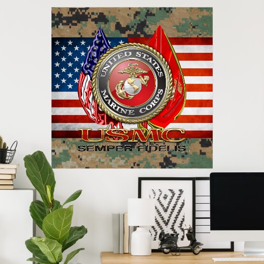 USMC Semper Fi [Special Edition] [3D] Poster (Heimbüro)