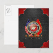 USMC Semper Fi [Special Edition] [3D] Postkarte (Vorne/Hinten)