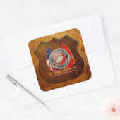 USMC Semper Fi [Special Edition] [3D] Quadratischer Aufkleber (Umschlag)