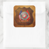 USMC Semper Fi [Special Edition] [3D] Quadratischer Aufkleber (Tasche)