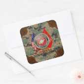 USMC Semper Fi [Special Edition] [3D] Quadratischer Aufkleber (Umschlag)