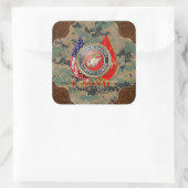 USMC Semper Fi [Special Edition] [3D] Quadratischer Aufkleber (Tasche)