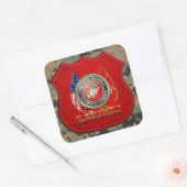 USMC Semper Fi [Special Edition] [3D] Quadratischer Aufkleber (Umschlag)