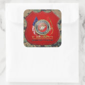 USMC Semper Fi [Special Edition] [3D] Quadratischer Aufkleber (Tasche)