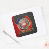 USMC Semper Fi [Special Edition] [3D] Quadratischer Aufkleber (Umschlag)