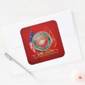 USMC Semper Fi [Special Edition] [3D] Quadratischer Aufkleber (Umschlag)