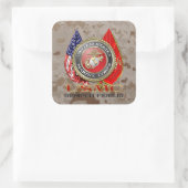 USMC Semper Fi [Special Edition] [3D] Quadratischer Aufkleber (Tasche)
