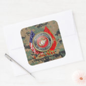 USMC Semper Fi [Special Edition] [3D] Quadratischer Aufkleber (Umschlag)
