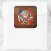 USMC Semper Fi [Special Edition] [3D] Quadratischer Aufkleber (Tasche)