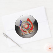 USMC Semper Fi [Special Edition] [3D] Runder Aufkleber (Umschlag)