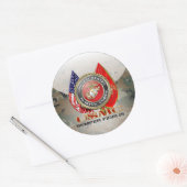 USMC Semper Fi [Special Edition] [3D] Runder Aufkleber (Umschlag)