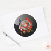 USMC Semper Fi [Special Edition] [3D] Runder Aufkleber (Umschlag)