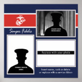 USMC Semper Fidelis Foto Collage Poster (Vorne)