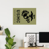 USMC Semper Fidelis [Semper Fi] Poster (Heimbüro)