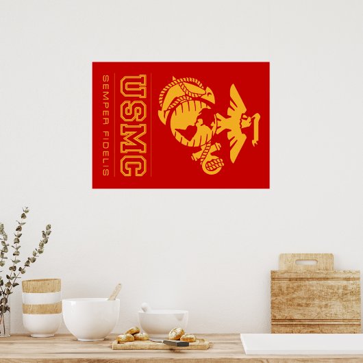 USMC Semper Fidelis [Semper Fi] Poster (Küche)