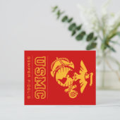 USMC Semper Fidelis [Semper Fi] Postkarte (Stehend Vorderseite)