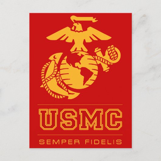 USMC Semper Fidelis [Semper Fi] Postkarte (Vorderseite)