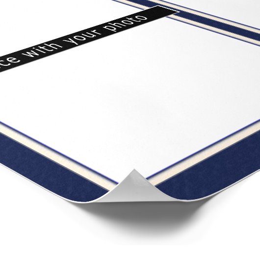 USMC Siegel Recognition Foto Collage Poster (Ecke)