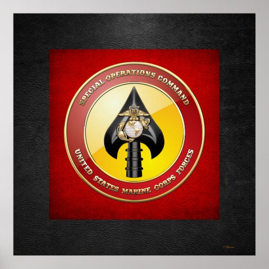 USMC Spezialeinsatzkommando (MARSOC) [3D] Poster (Vorne)