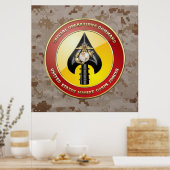 USMC Spezialeinsatzkommando (MARSOC) [3D] Poster (Küche)