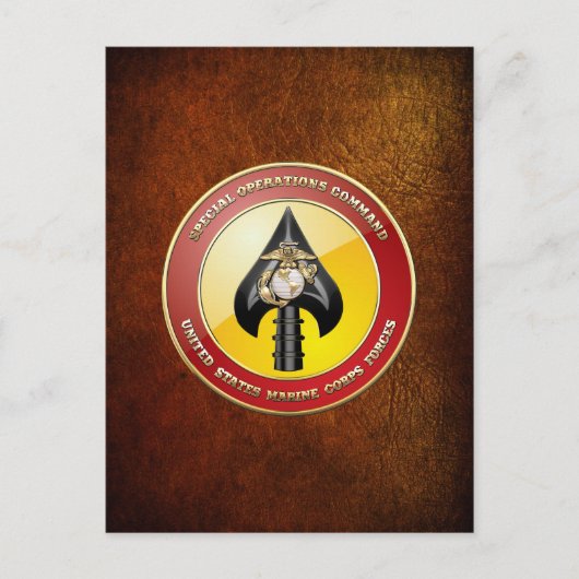 USMC Spezialeinsatzkommando (MARSOC) [3D] Postkarte (Vorderseite)