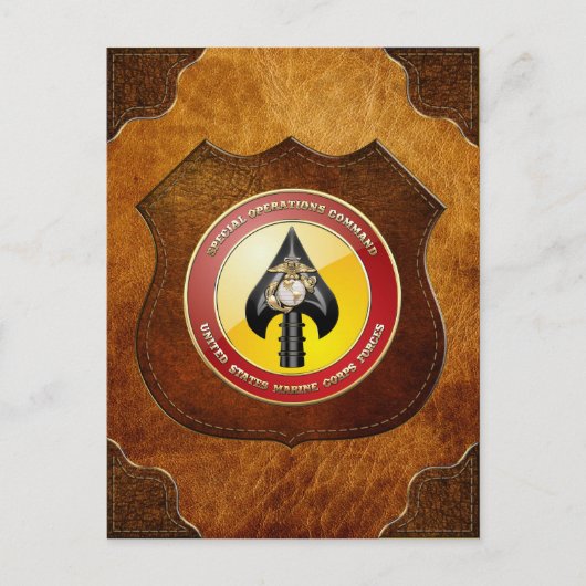 USMC Spezialeinsatzkommando (MARSOC) [3D] Postkarte (Vorderseite)