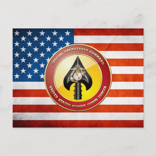 USMC Spezialeinsatzkommando (MARSOC) [3D] Postkarte (Vorderseite)