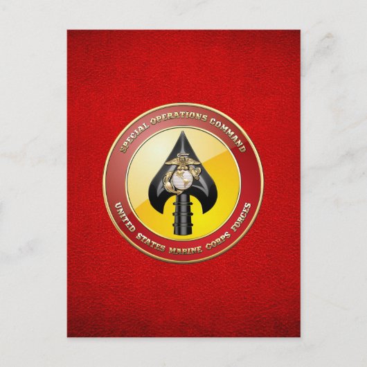 USMC Spezialeinsatzkommando (MARSOC) [3D] Postkarte (Vorderseite)