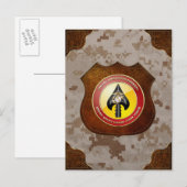 USMC Spezialeinsatzkommando (MARSOC) [3D] Postkarte (Vorne/Hinten)