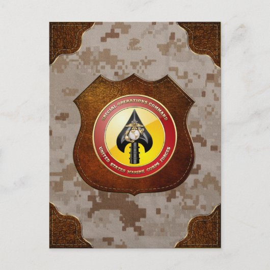 USMC Spezialeinsatzkommando (MARSOC) [3D] Postkarte (Vorderseite)