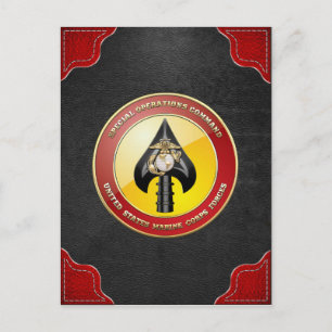 USMC Spezialeinsatzkommando (MARSOC) [3D] Postkarte